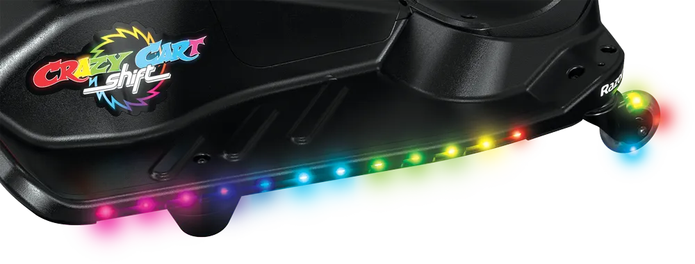 Razor Crazy Cart Shift Lightshow Pro driftkart med ljus
