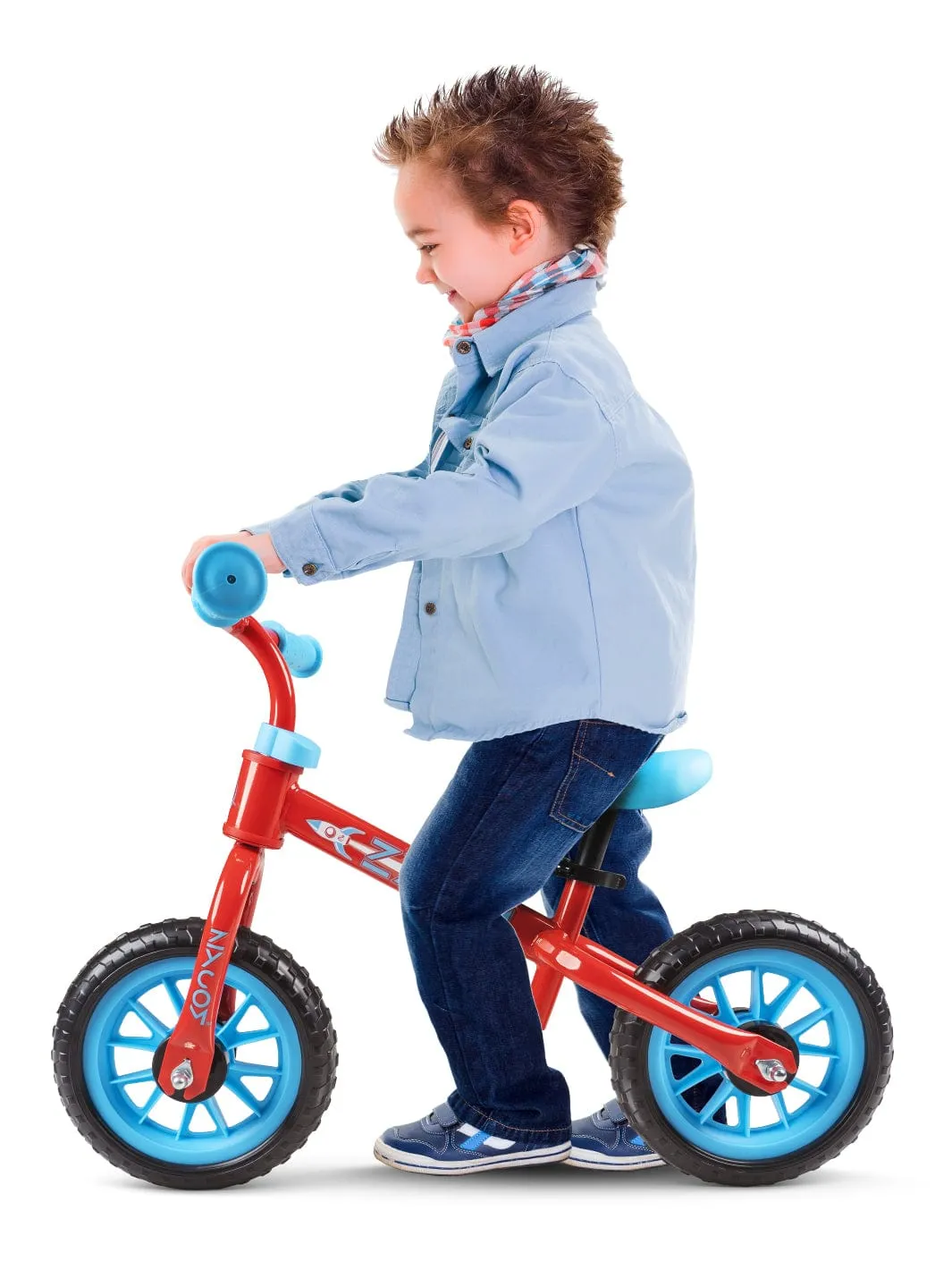 Zycom ZBike Light-Up balanscykel röd blå med hjälm