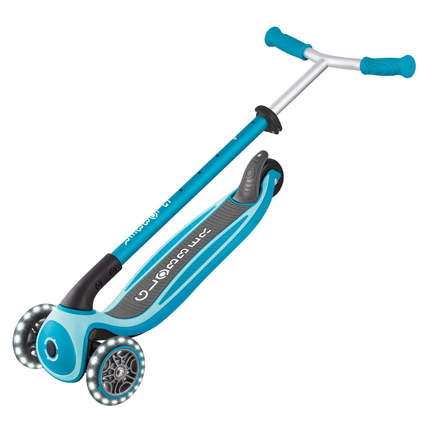 Globber Master Lights sparkcykel bred EVA tonåring