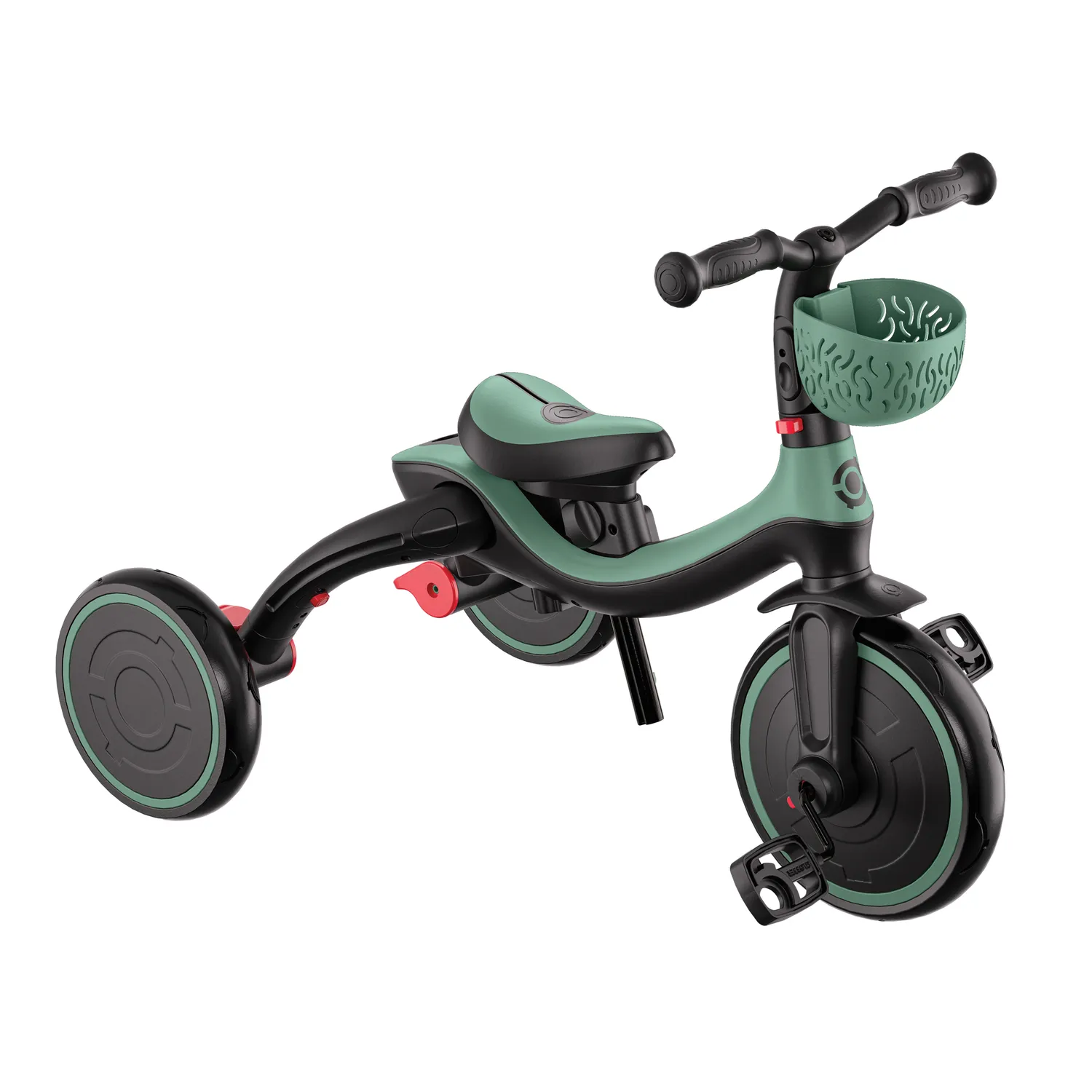 Globber Explorer Trike 6in1 trehjuling vändbar sits