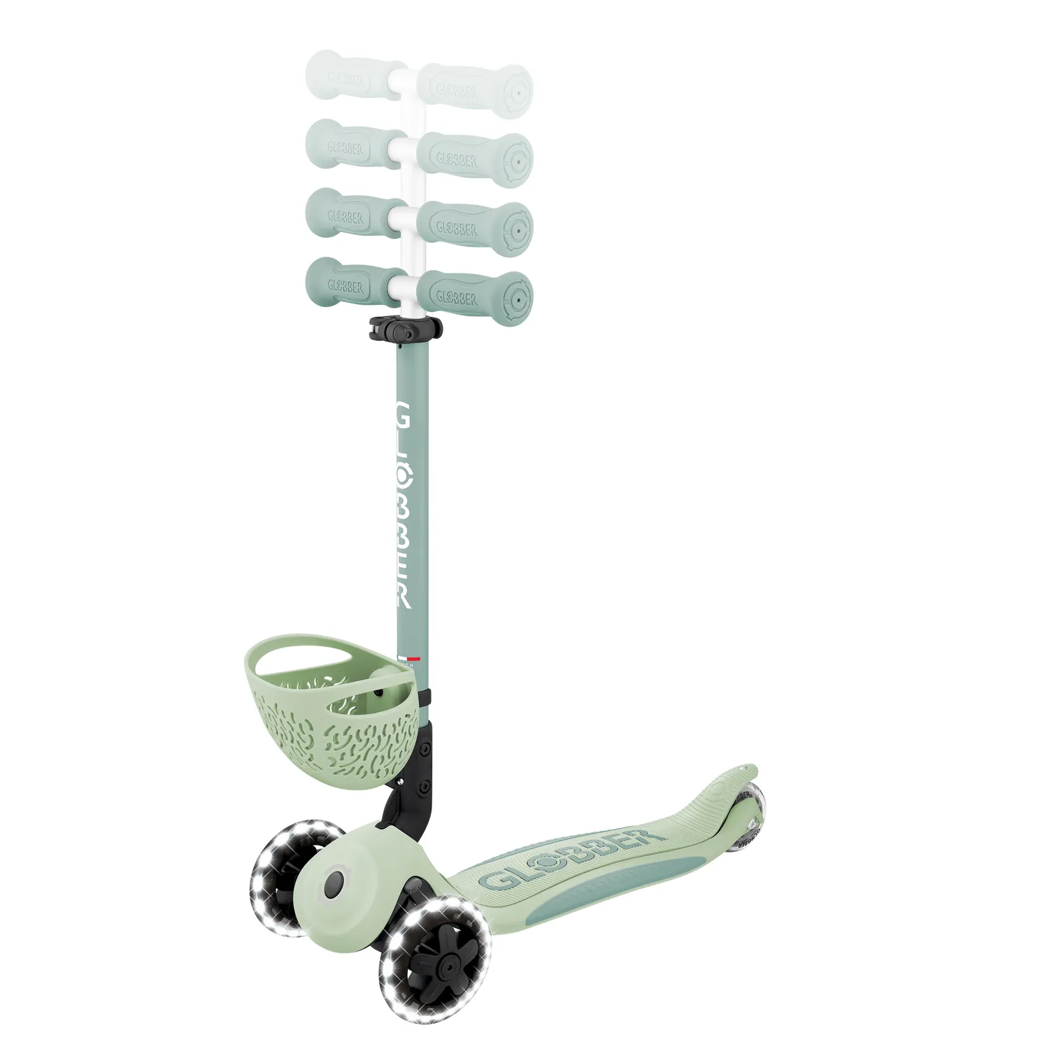 Globber Go Up Baby Lights 360 sparkcykel med sits