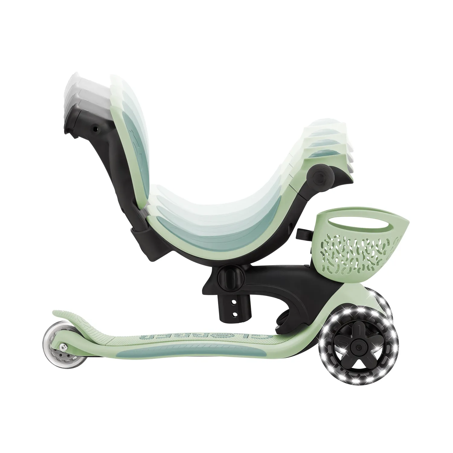 Globber Go Up Baby Lights 360 sparkcykel med sits