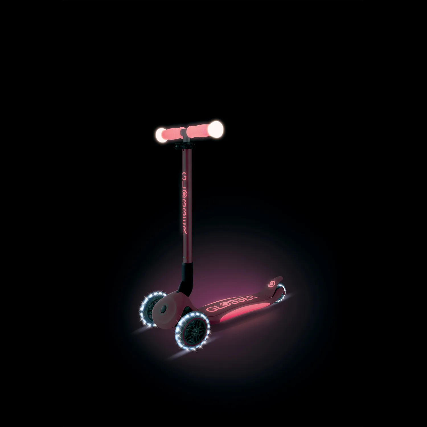 Globber Elite Lights Glow sparkcykel självlysande 3-hjul