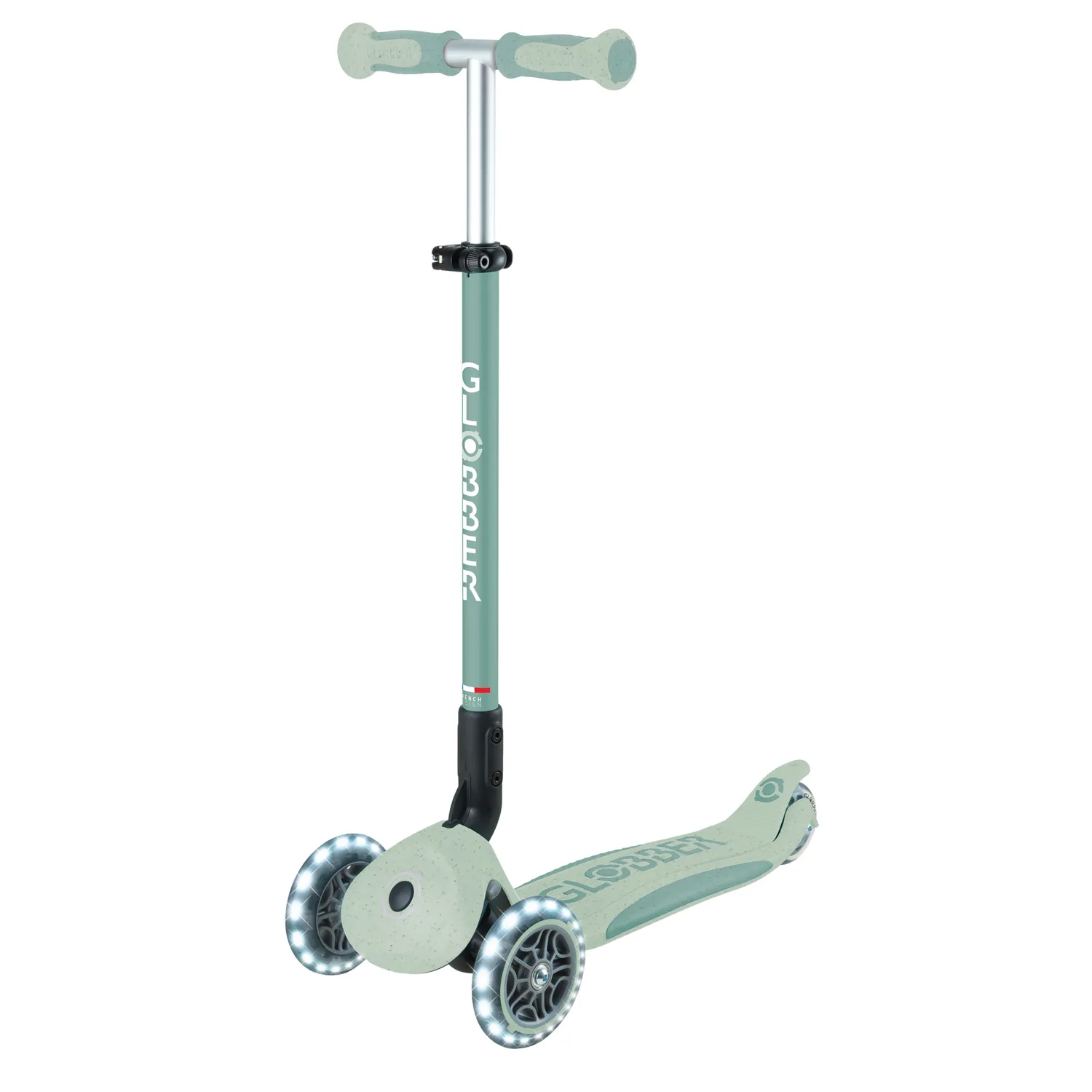 Globber Go Up Deluxe Lights 360 sparkcykel Sunshine 3-i-1