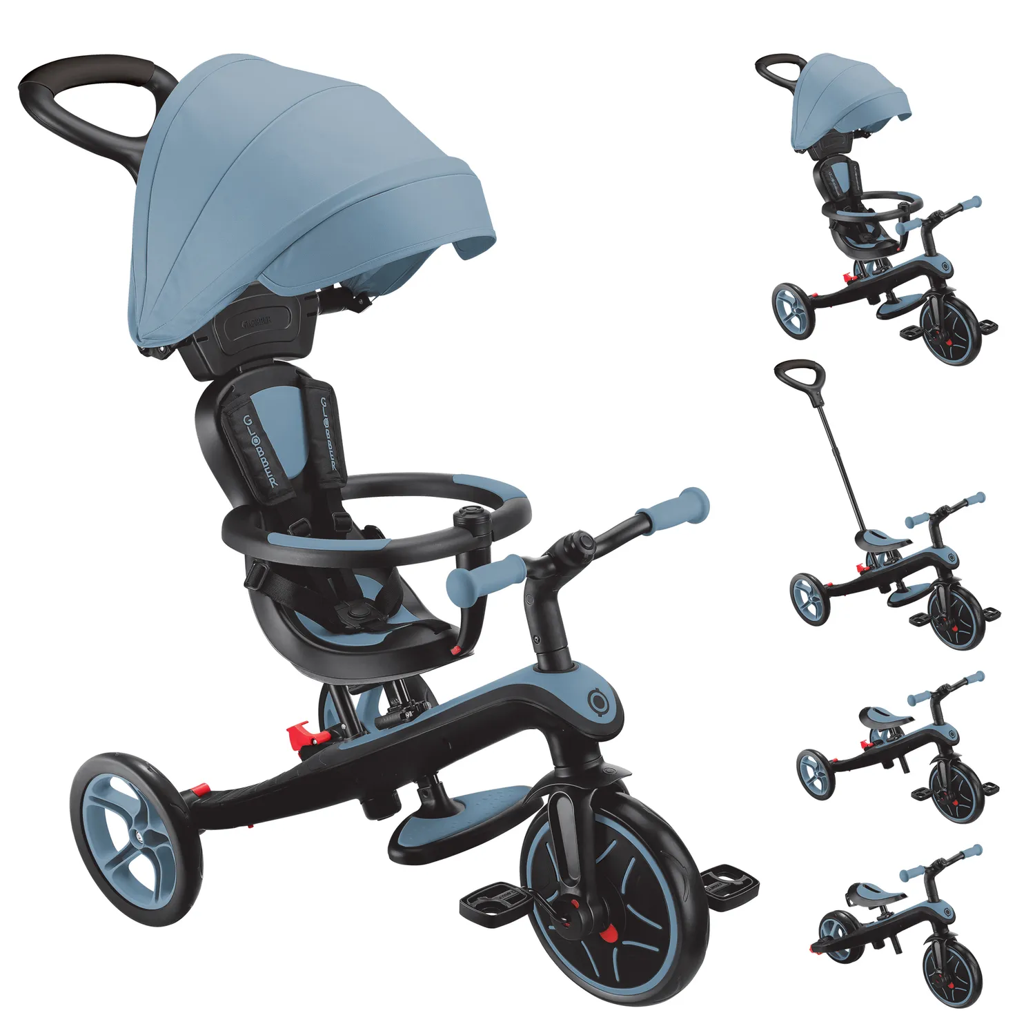 Globber Explorer Trike 4in1 trehjuling 10 mån-5 år