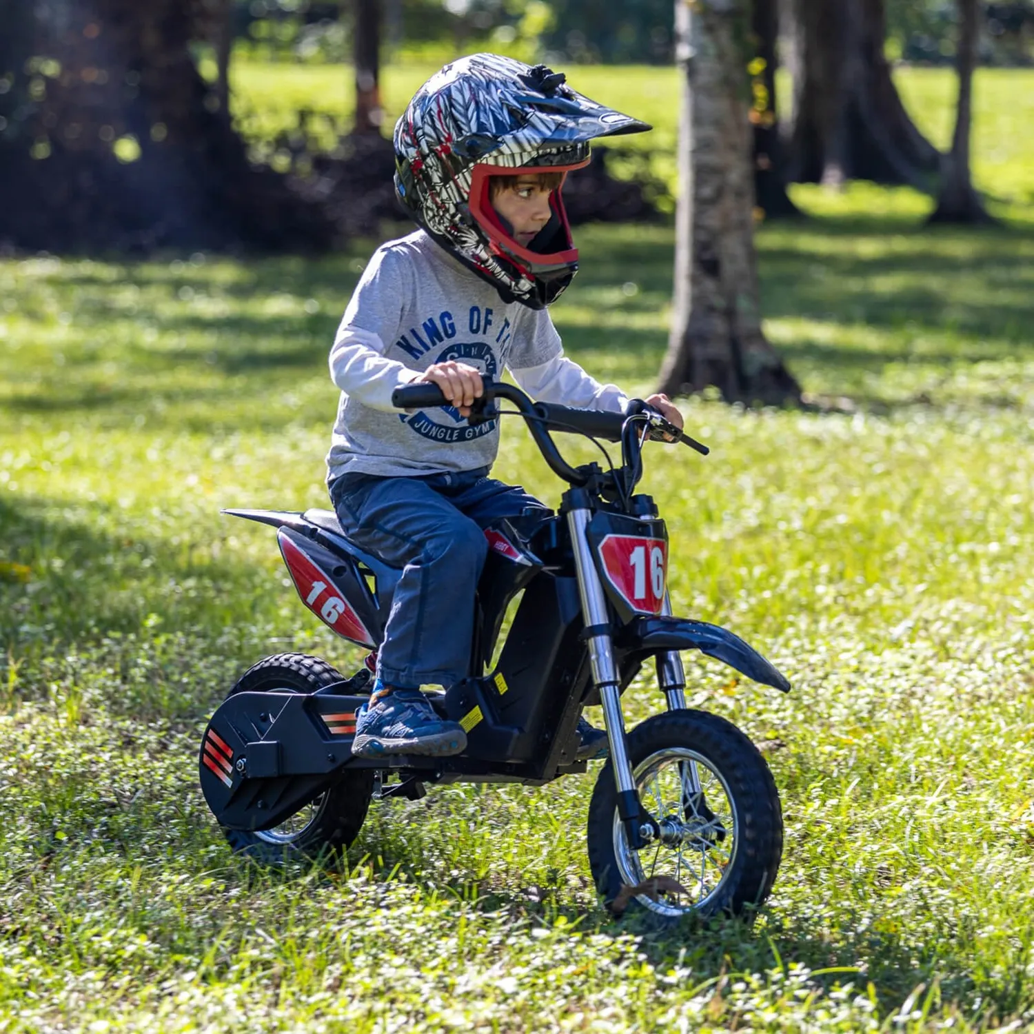 Hiboy DK1 eldirtcykel renoverad röd slitstark