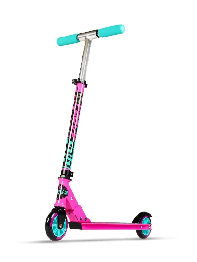 MGP Carve 100 sparkcykel rosa turkos hopfällbar