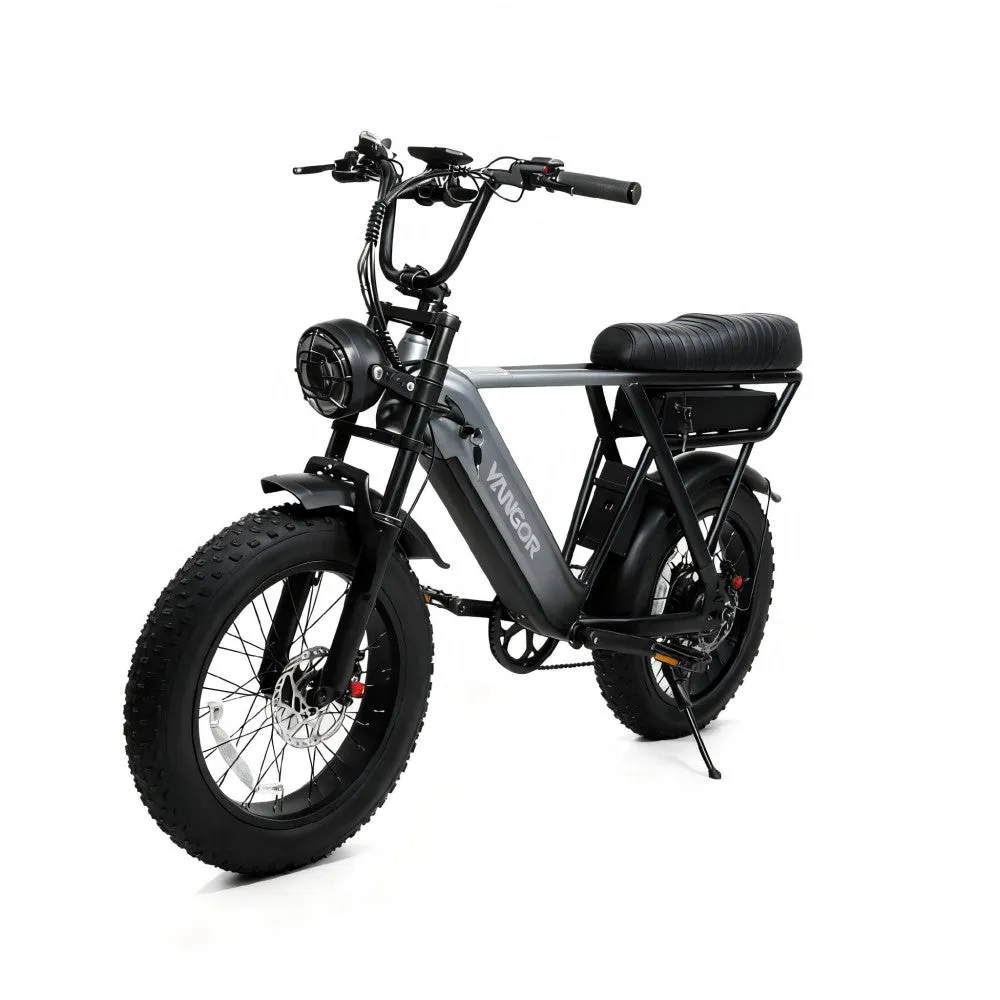 AOVO Y20 Pro fatbike elcykel svart dubbelbatteri