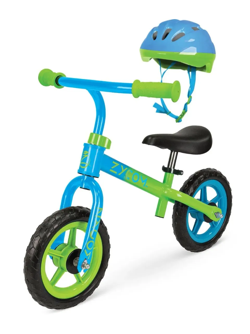 Zycom My 1st ZBike balanscykel med hjälm blå-grön lyshjul