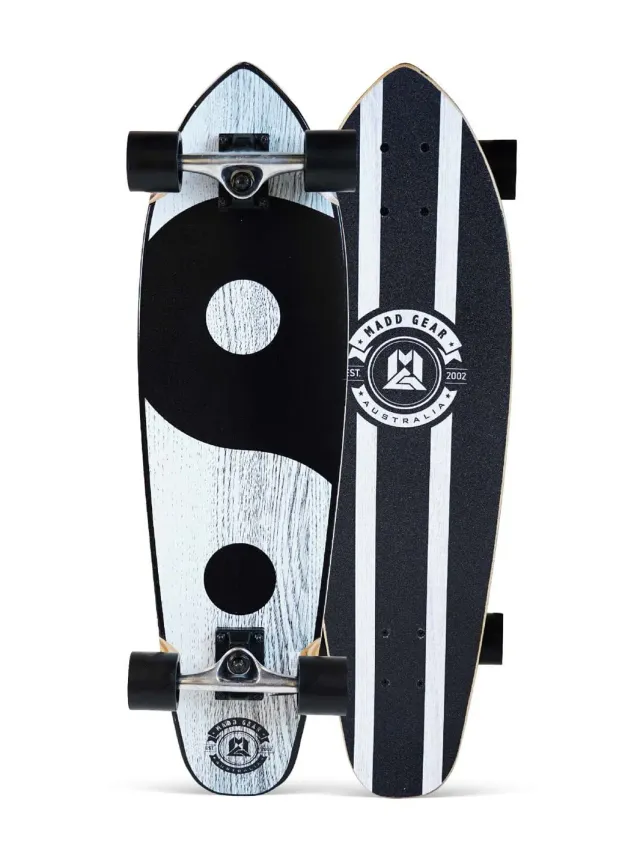 Madd Gear Cruiser skateboard 32 tum Balance vit-svart