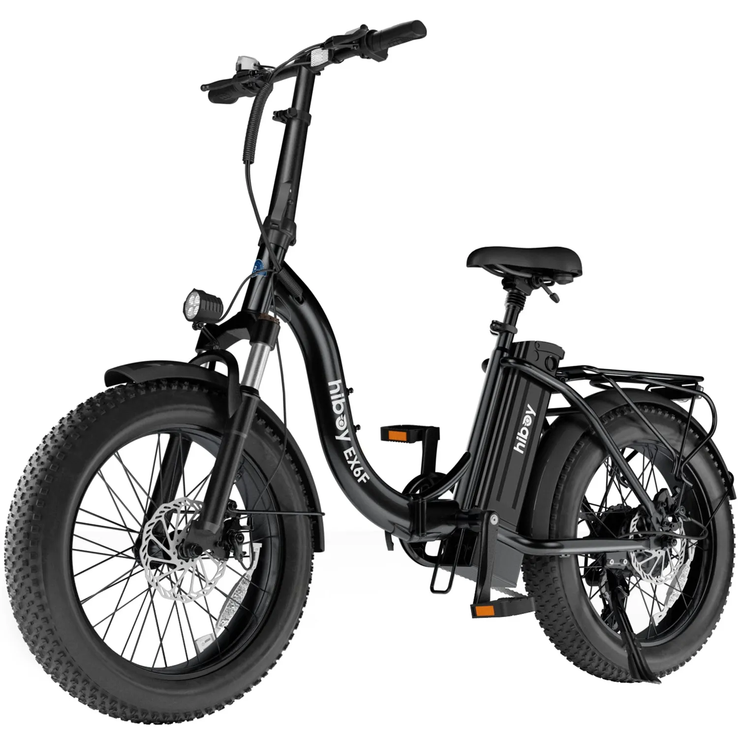 Hiboy EX6F vikbar elcykel marinblå låg ram