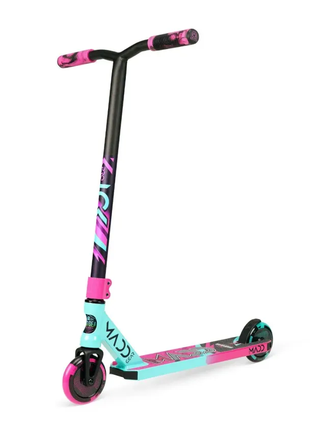 Madd Gear Kick Pro sparkcykel teal pink lätt