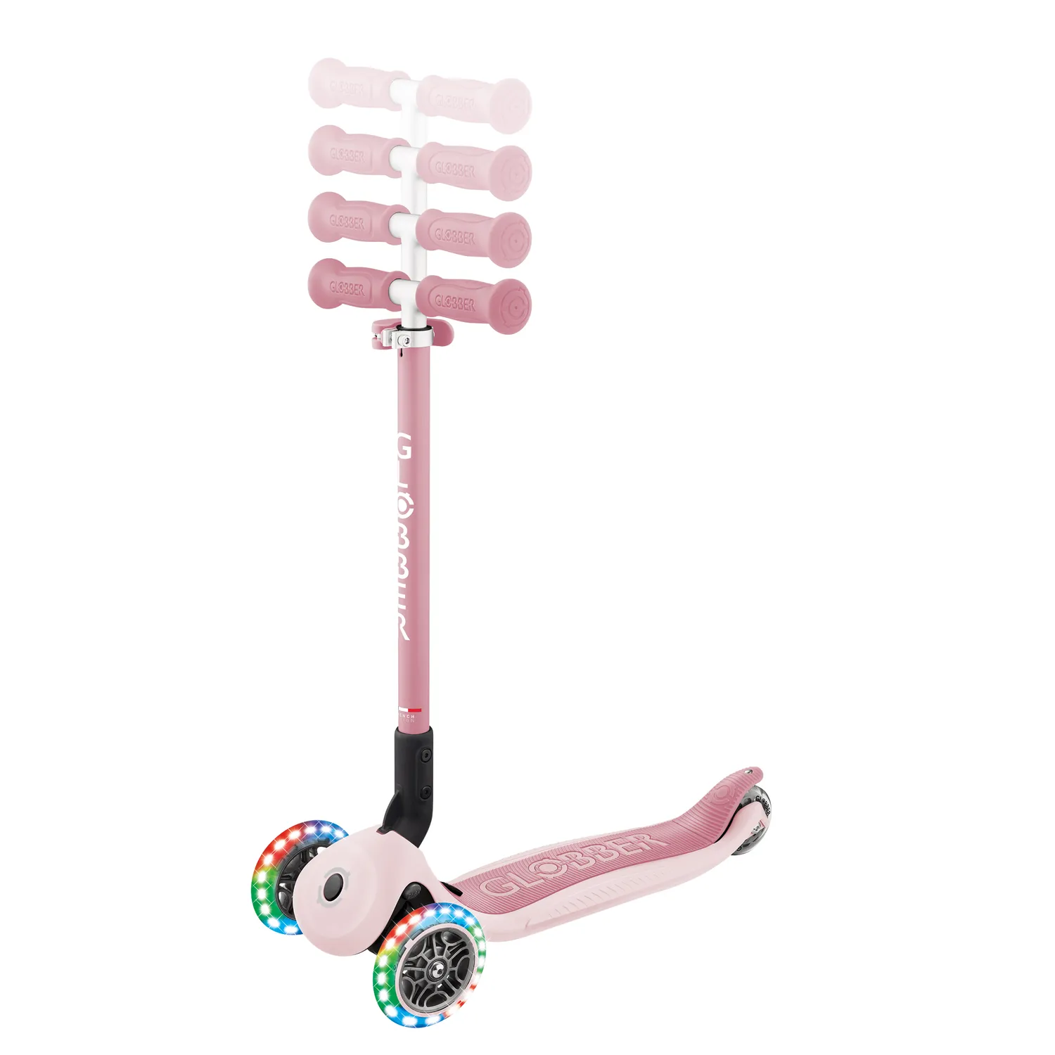 Globber Go Up Active Lights 360 sparkcykel föräldrastyr