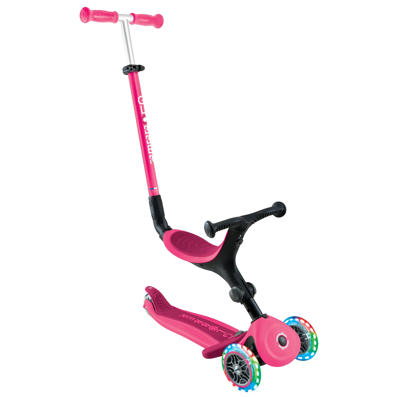 Globber Go Up Active Lights sparkcykel sits 15 mån-9 år