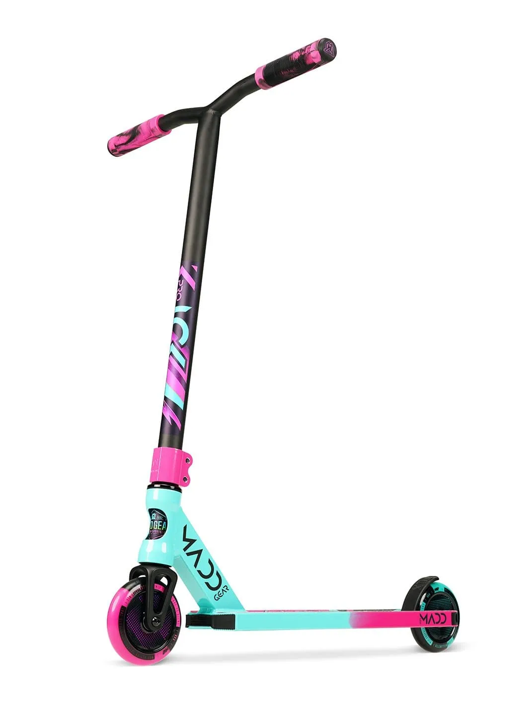 Madd Gear Kick Pro sparkcykel teal pink lätt