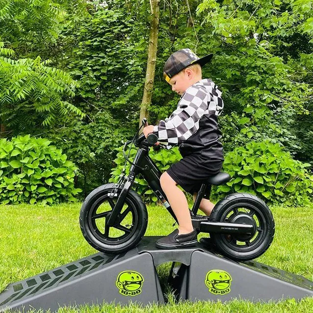 Hiboy BK1 balanscykel barn vit med ljus 2-5 år