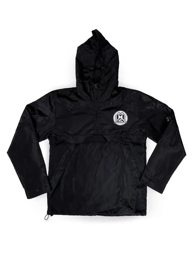 MGP Windbreaker vindjacka svart med luva lätt