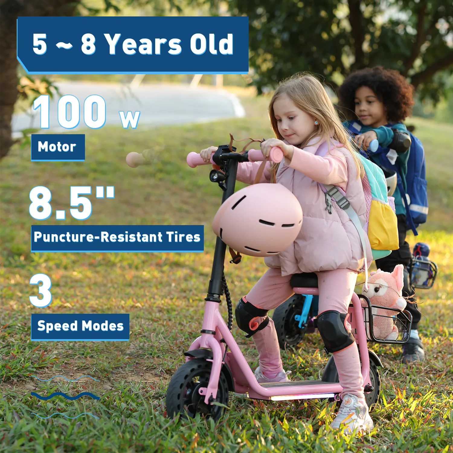 Hiboy Q2 Lite elsparkcykel barn 5-8 år svart
