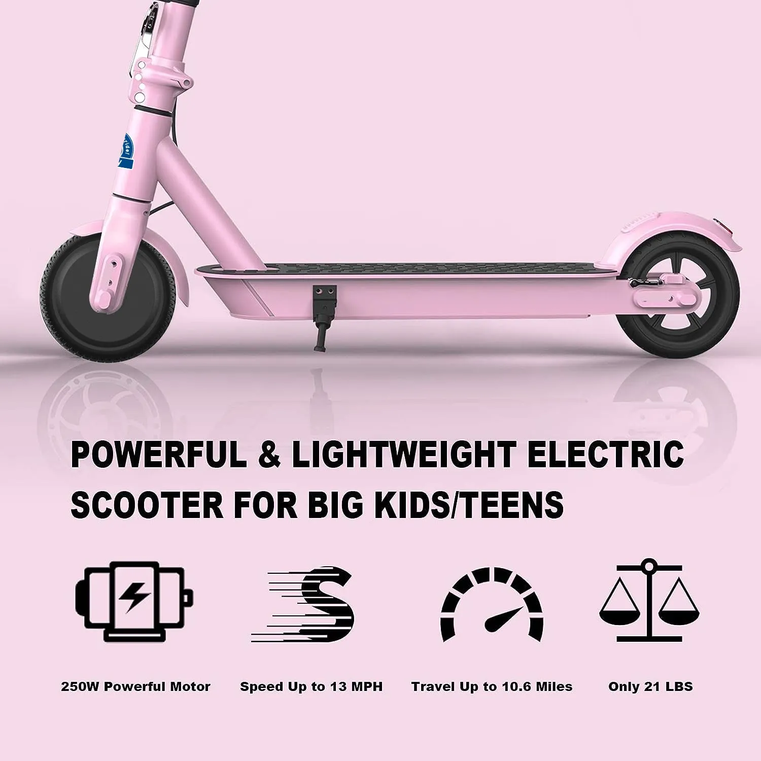 Hiboy S2 Lite elsparkcykel Svart 13 km/h barnmodell