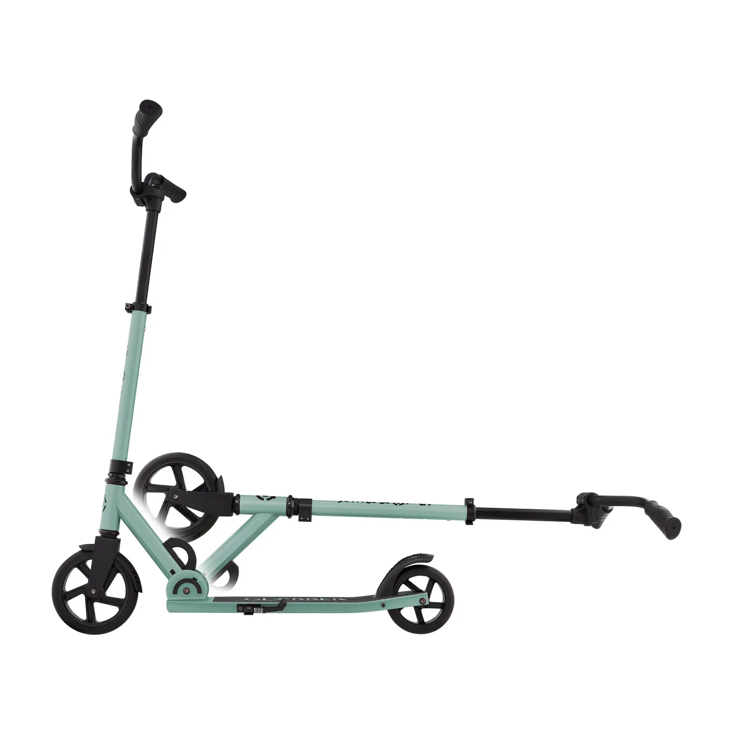 Globber Rider sparkcykel 2-hjul hopfällbar med chopperstyre