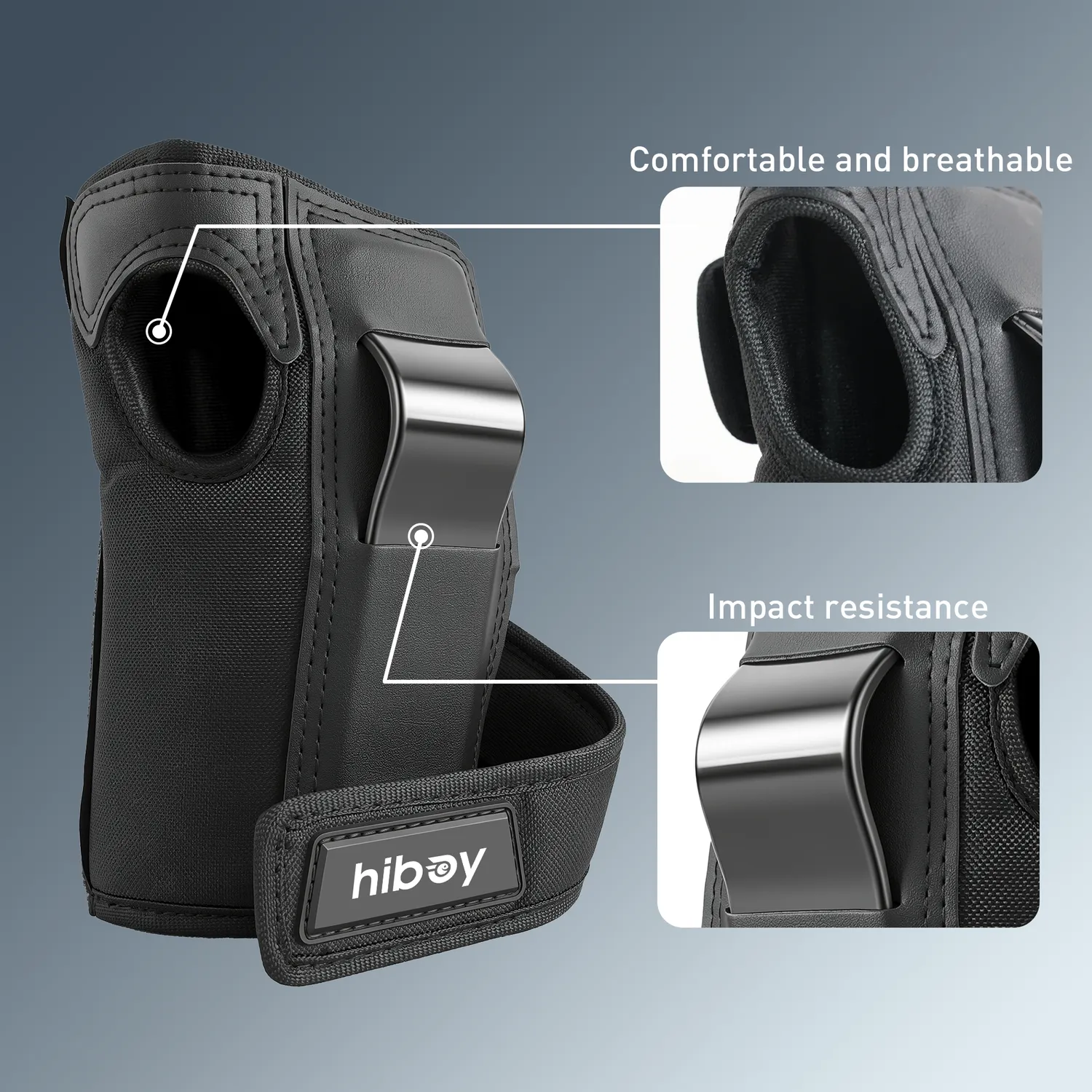 Hiboy 3-in-1 skyddsset knä armbåge handled storlek M EVA