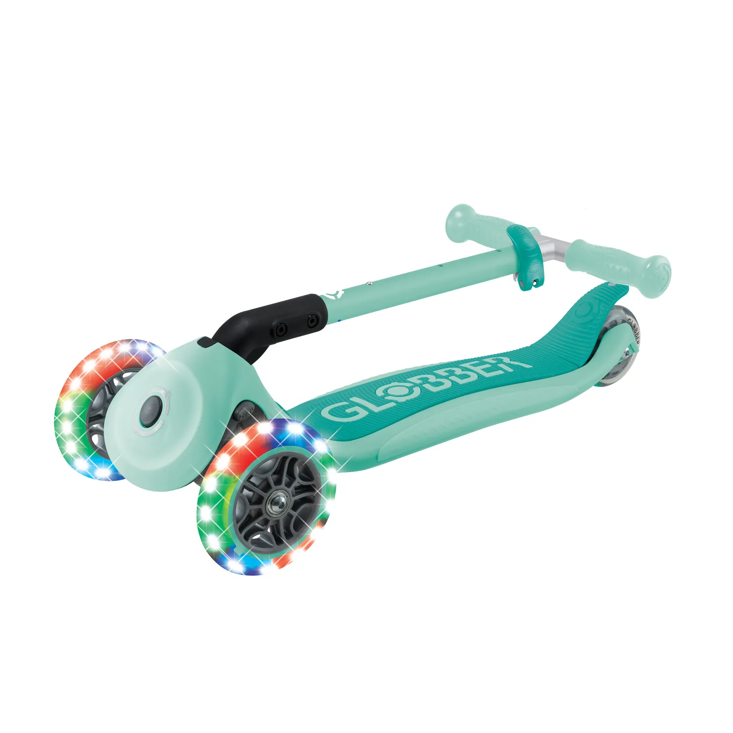 Globber Junior Foldable Lights sparkcykel vikbar LED