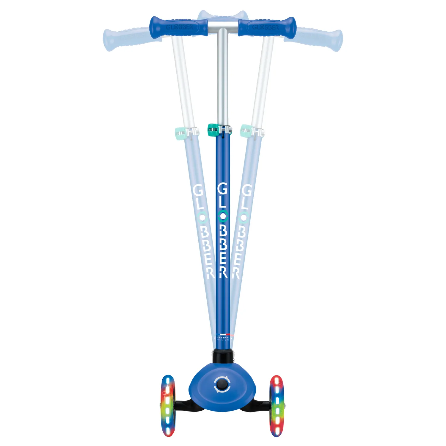 Globber Primo Plus Lights sparkcykel lysande hjul
