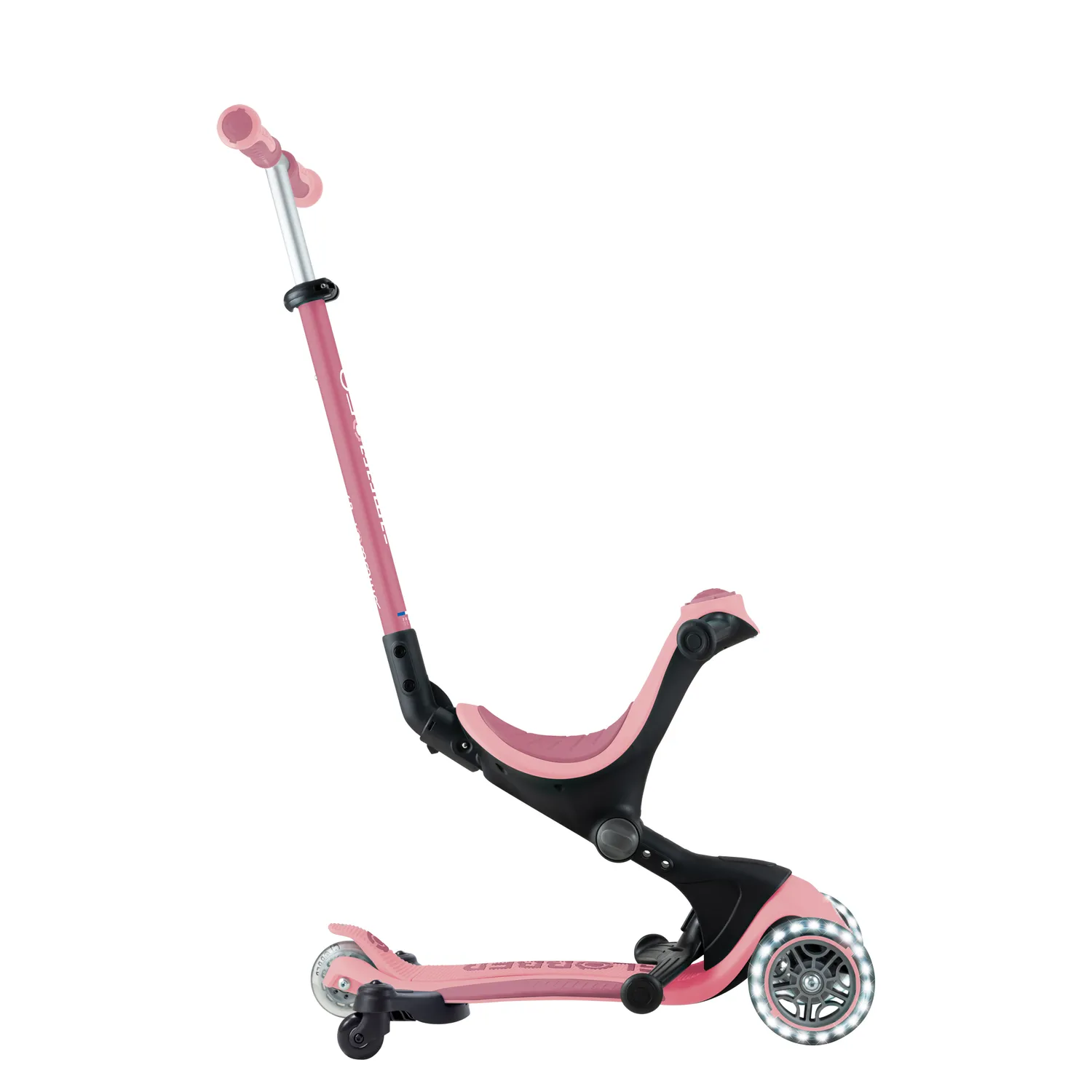 Globber Go-Up Deluxe Lights 360 sparkcykel sits