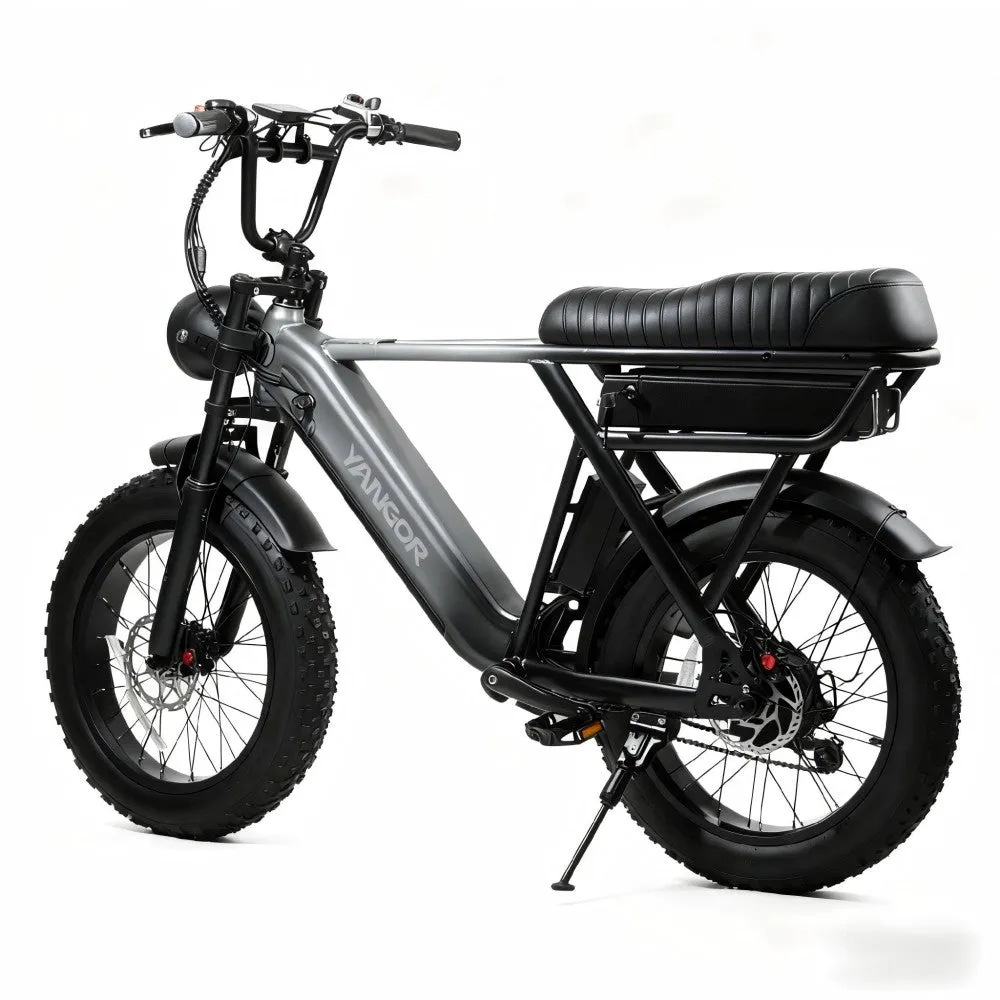 AOVO Y20 Pro fatbike elcykel svart dubbelbatteri