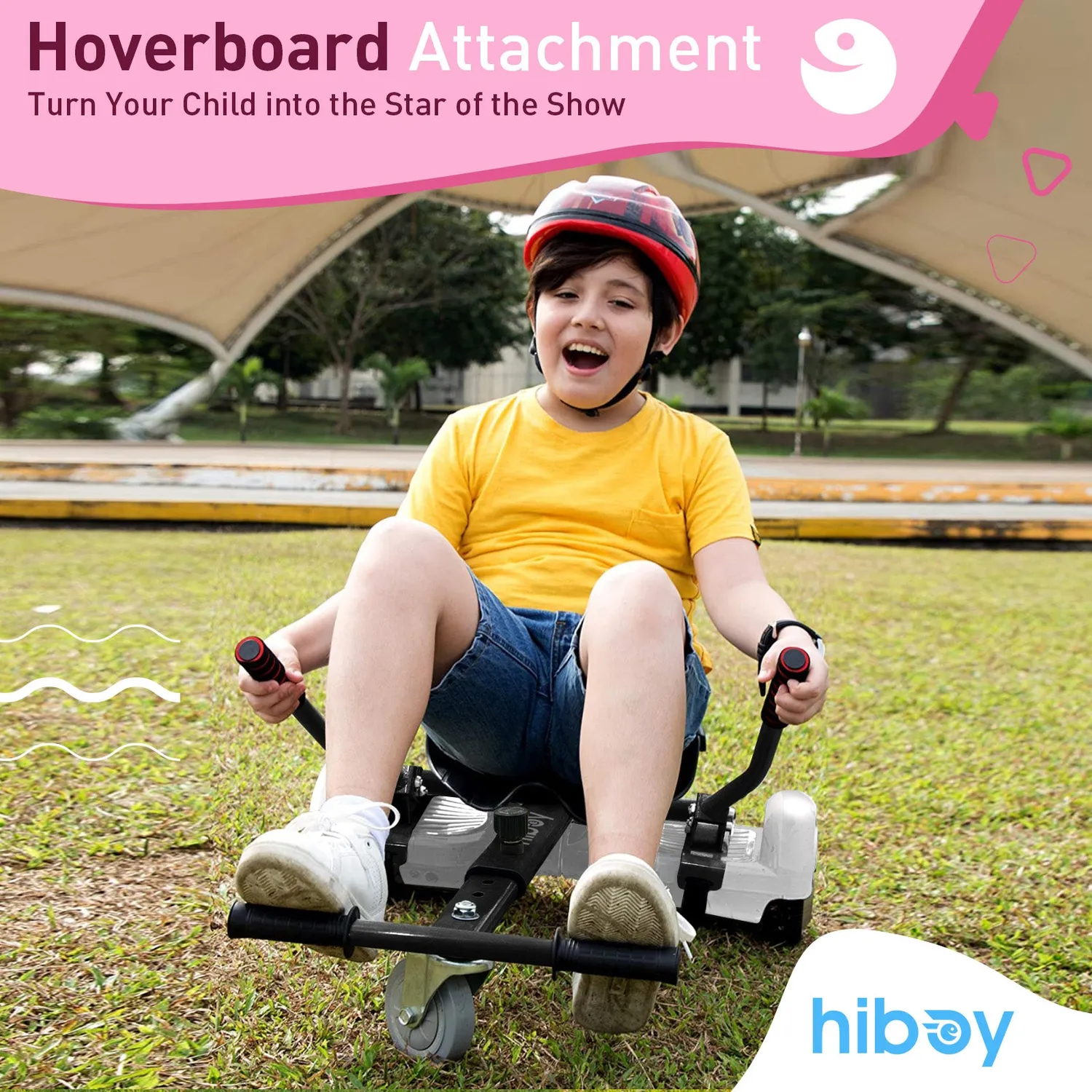 Hiboy HC-01 hoverboardsits gokart svart graffiti