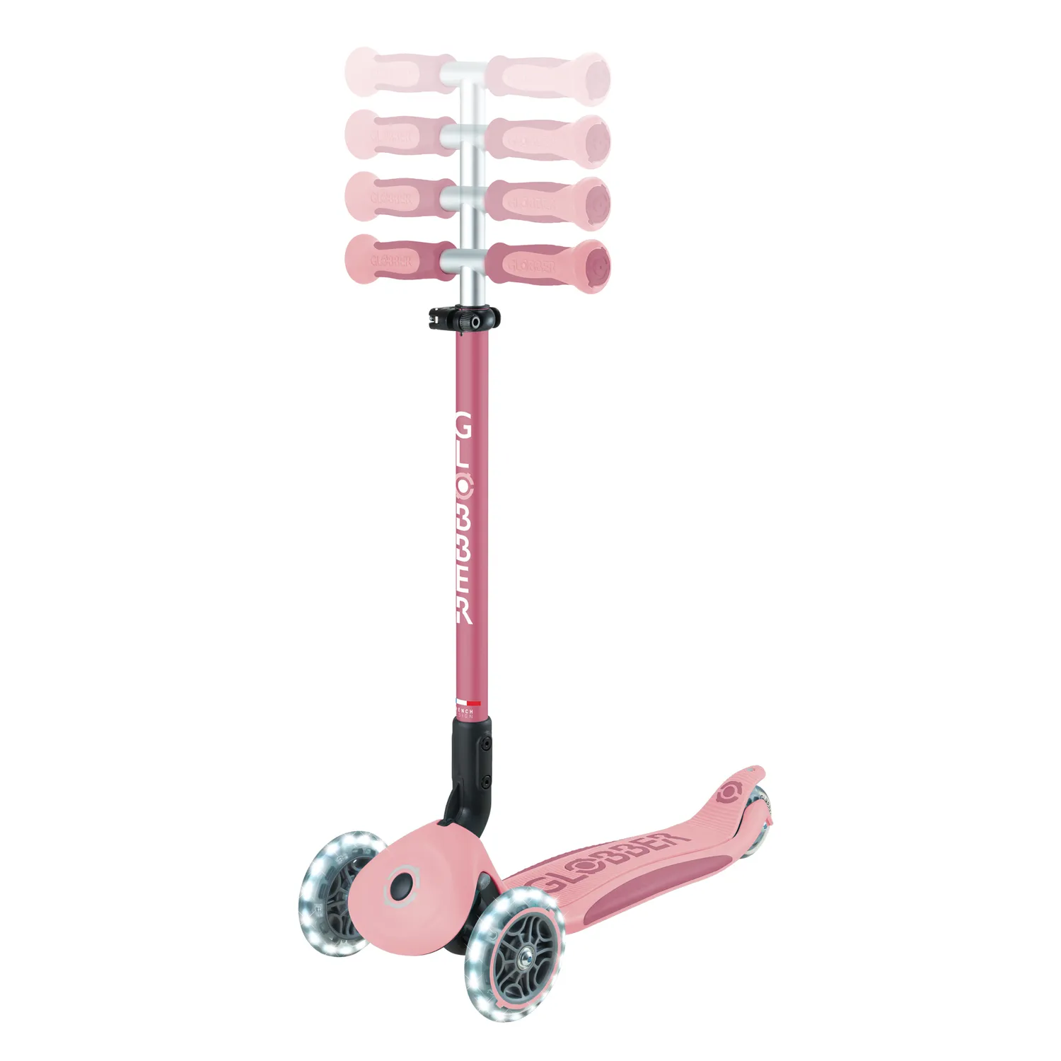 Globber Go-Up Deluxe Lights 360 sparkcykel sits