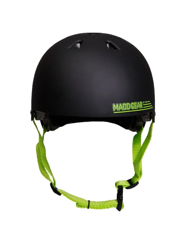 MGP Certified EPS hjälm svart grön 55-58 cm
