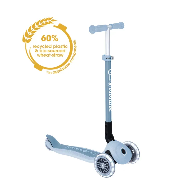 Globber Primo Foldable Lights sparkcykel Sunshine lysande hjul