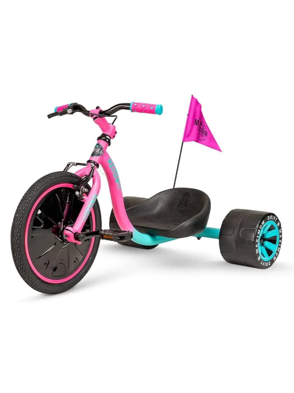 Madd Gear Drift Trike trehjuling rosa turkos