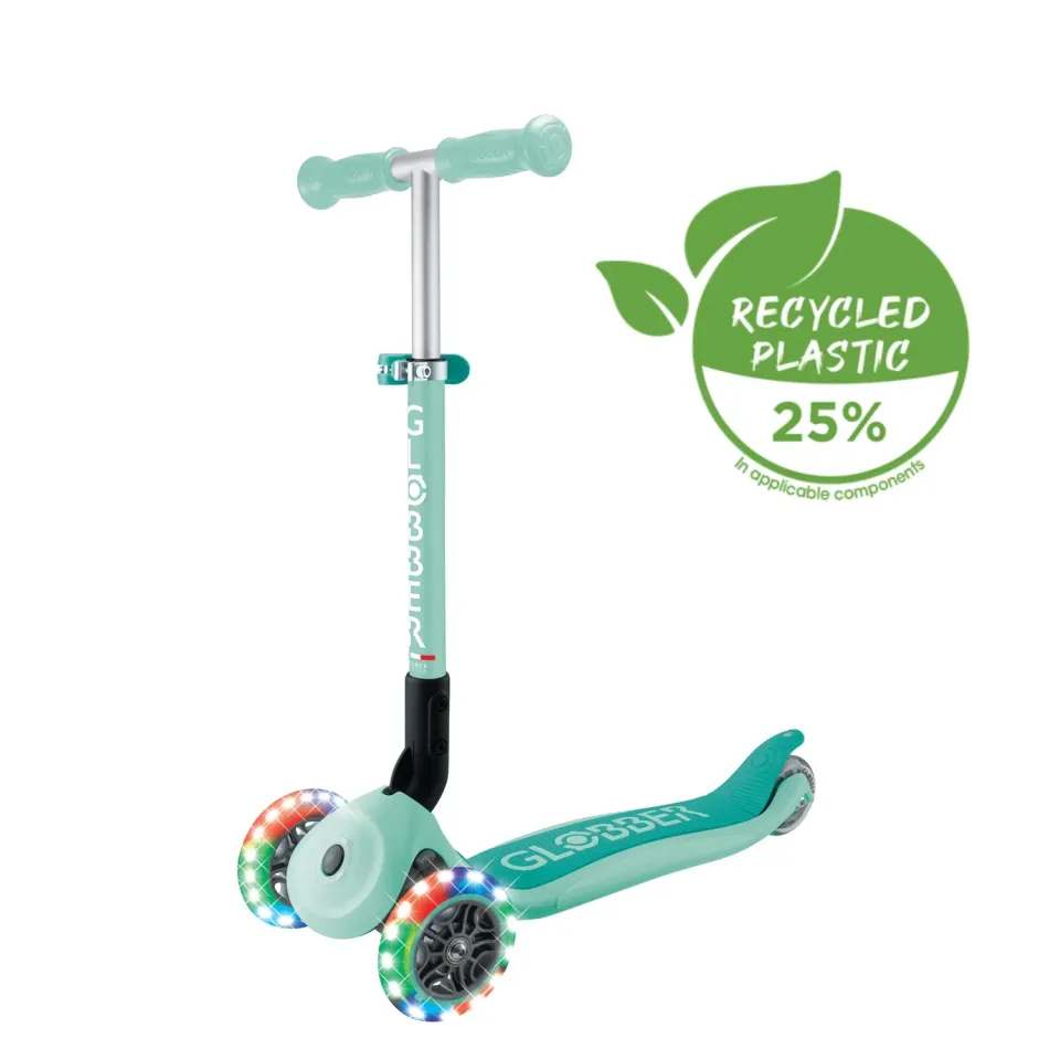 Globber Junior Foldable Lights sparkcykel vikbar LED