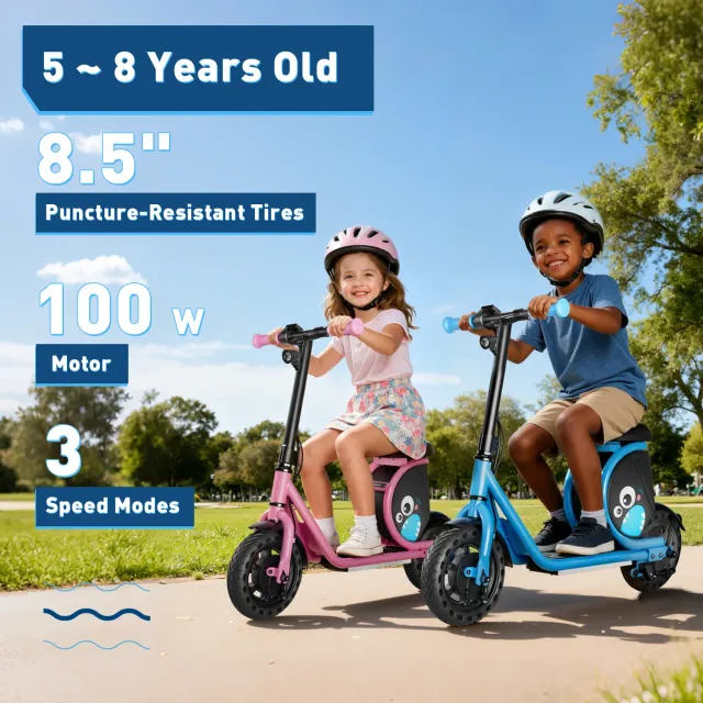 Hiboy Joy elsparkcykel barn 5-8 år blå renoverad