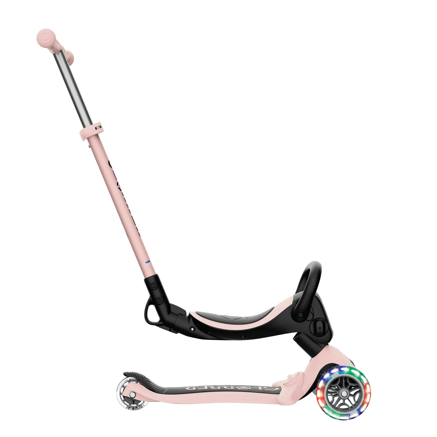 Globber GO-UP Flip Lights sparkcykel 3in1 sadel
