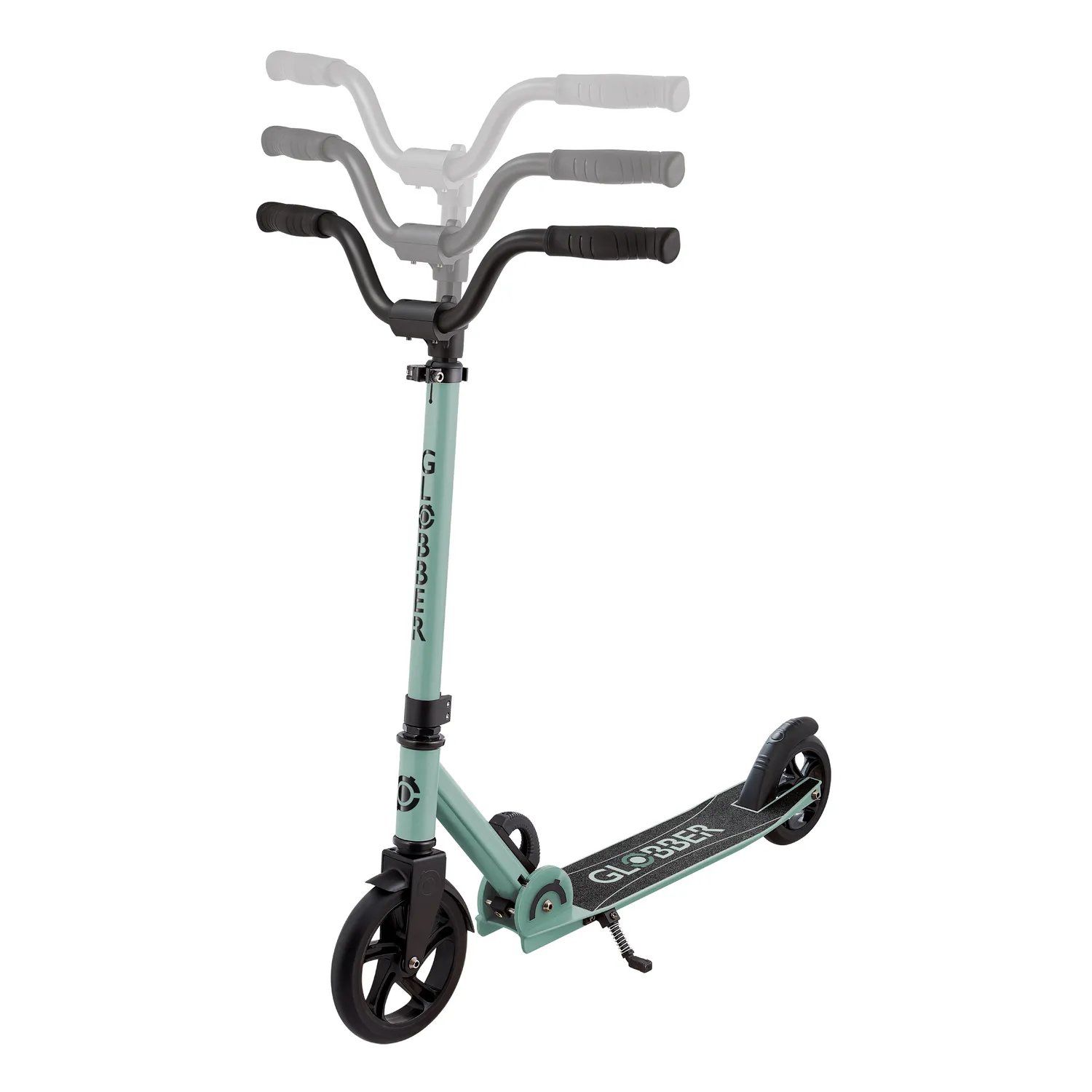 Globber Rider sparkcykel 2-hjul hopfällbar med chopperstyre