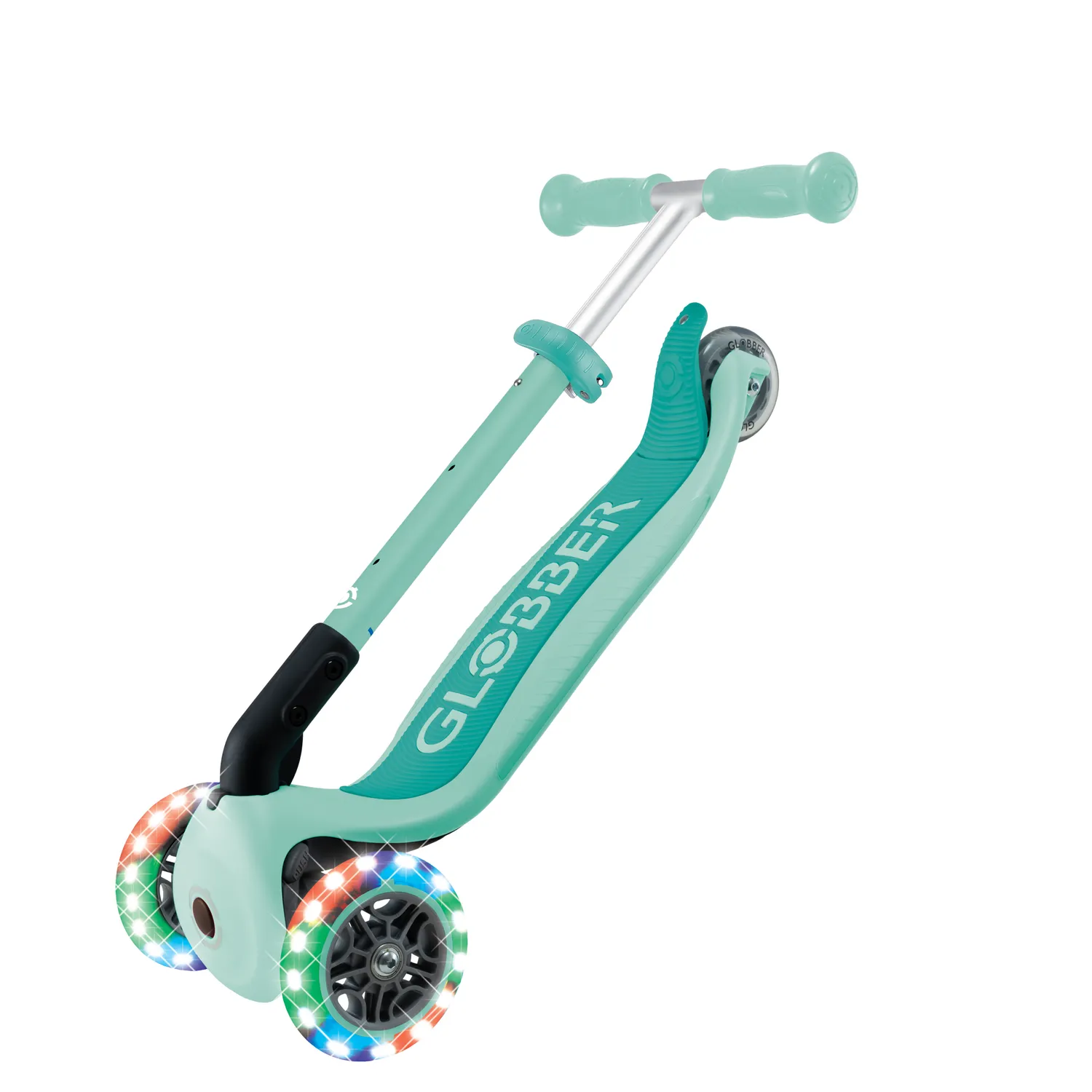 Globber Junior Foldable Lights sparkcykel vikbar LED