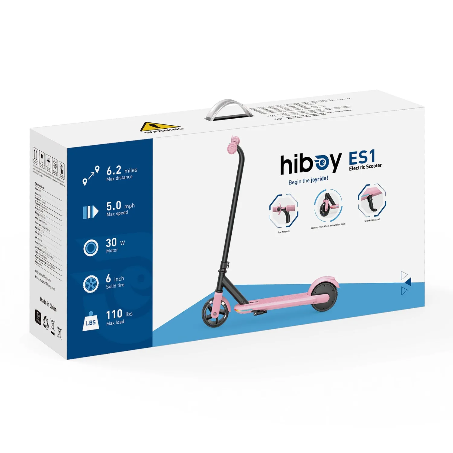 Hiboy ES1 elsparkcykel barn 4-10 år blå