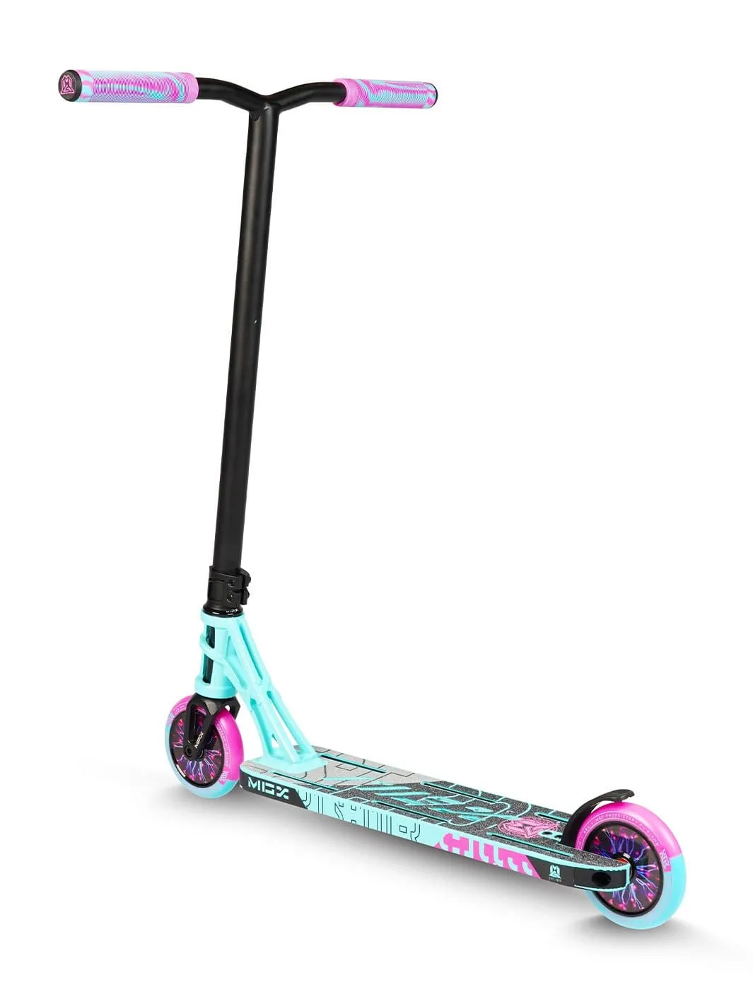 Madd Gear MGX P1 sparkcykel Teal Pink nybörjare