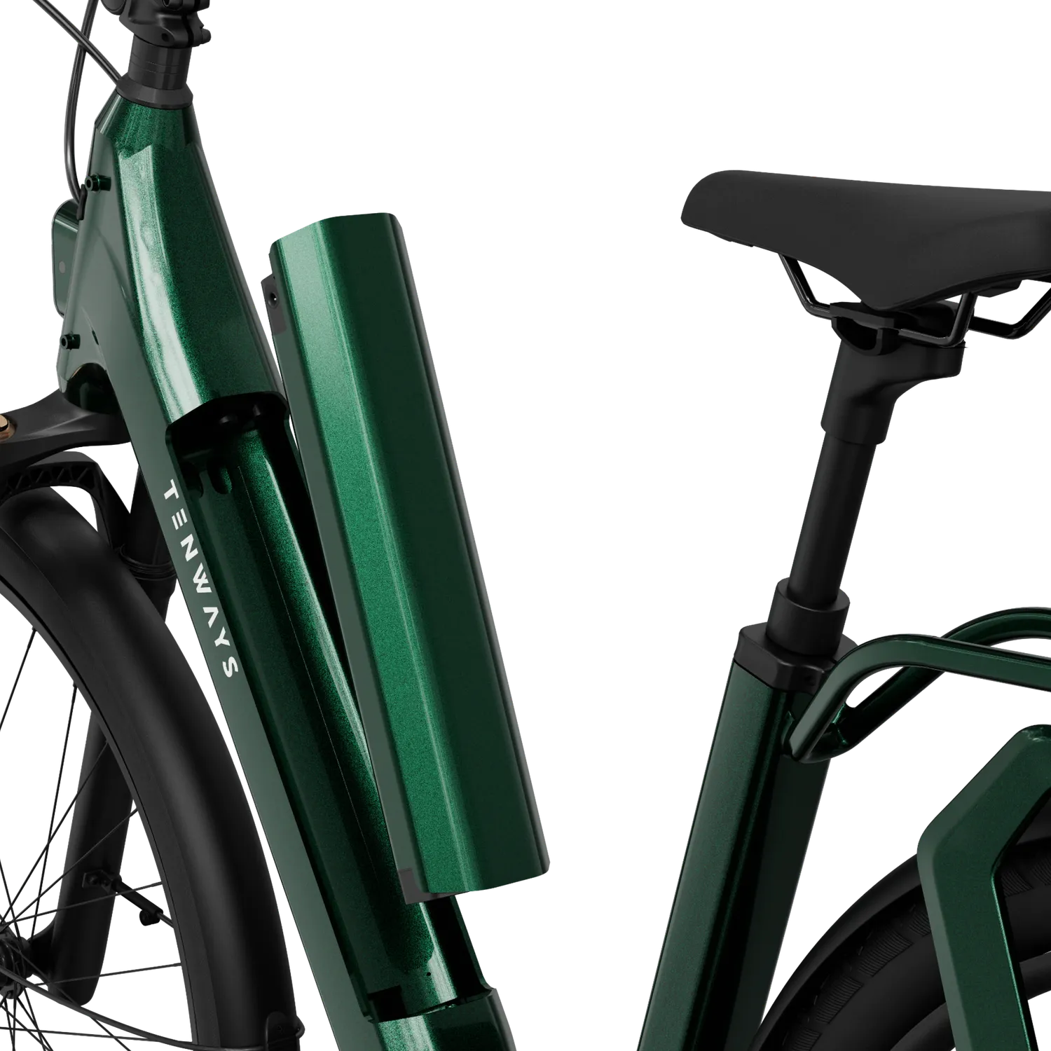 Tenways AGO T elcykelbatteri extra Midnight Black