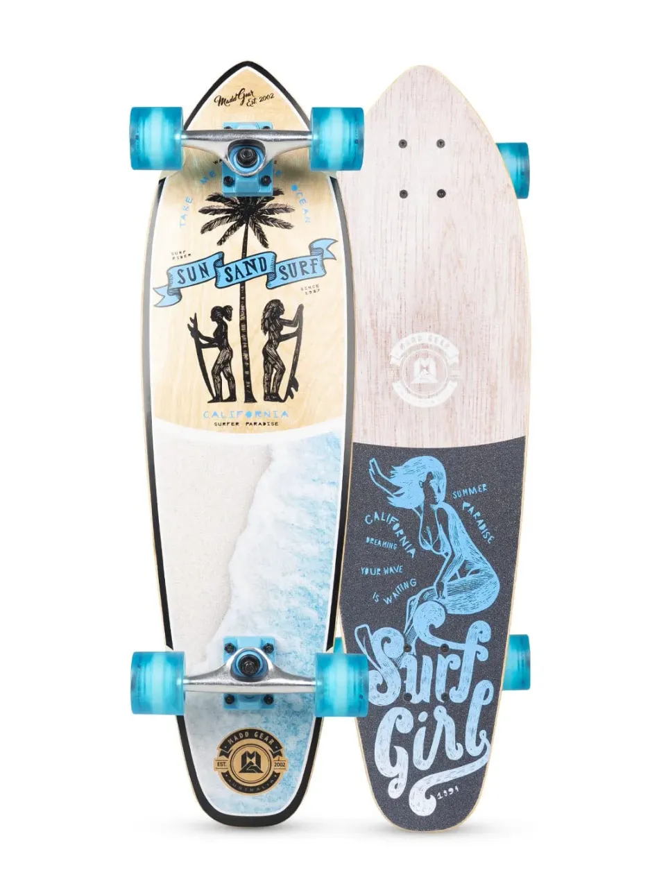 Madd Gear Cruiser skateboard 32" Surfer Girl bred
