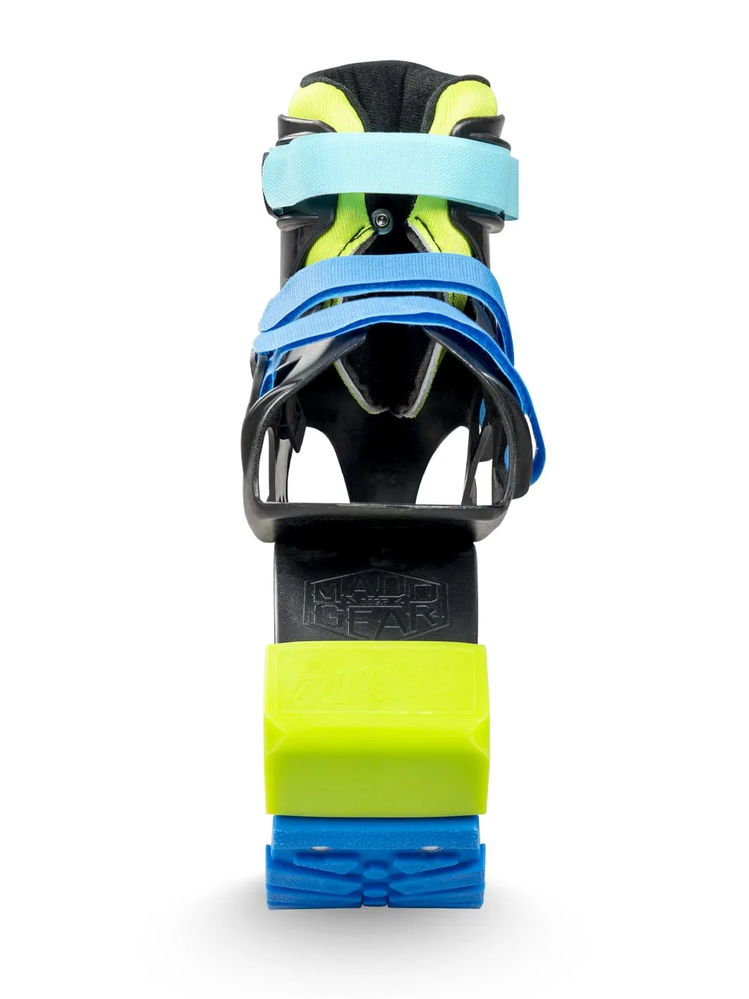 Madd Gear Boost Boots Light-Up studsskor blå-lime justerbara