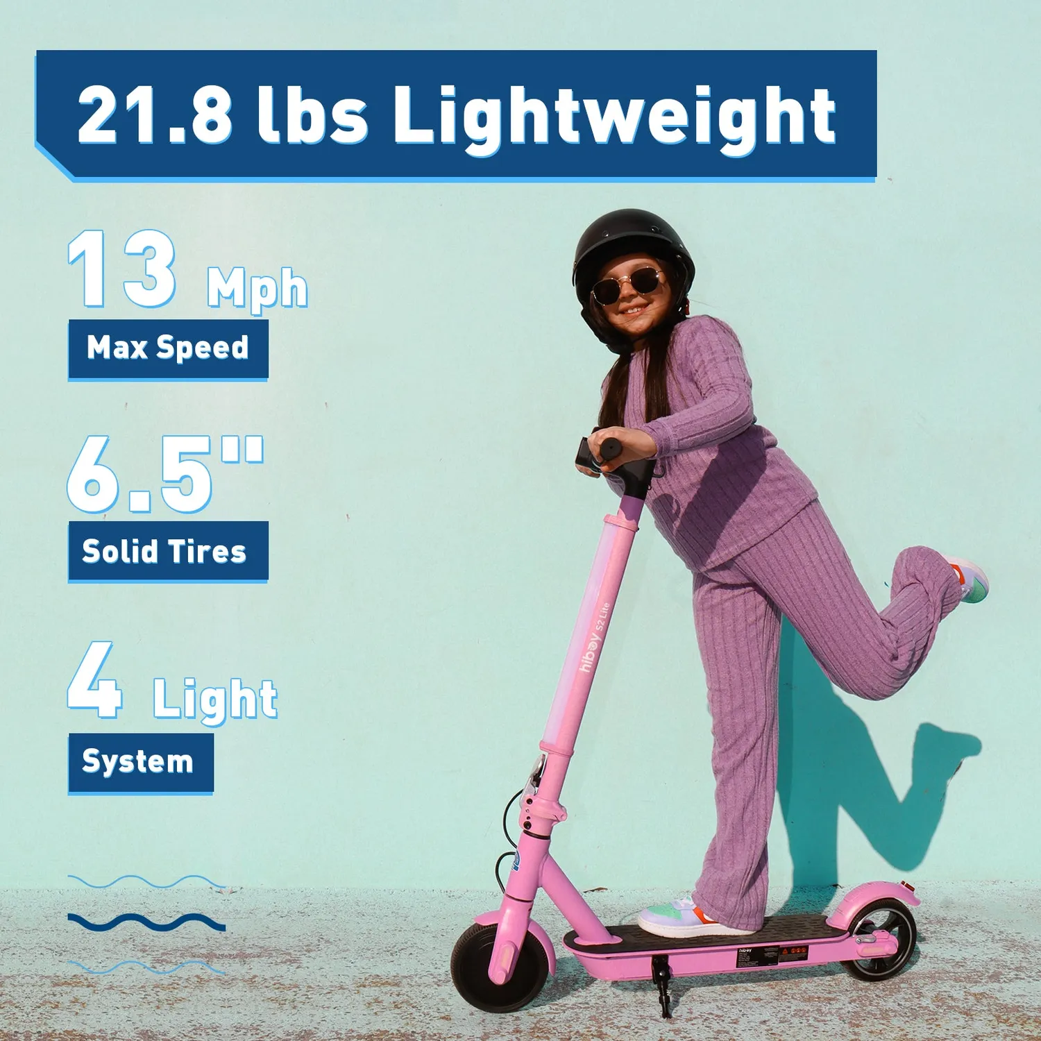 Hiboy S2 Lite elsparkcykel Svart 13 km/h barnmodell