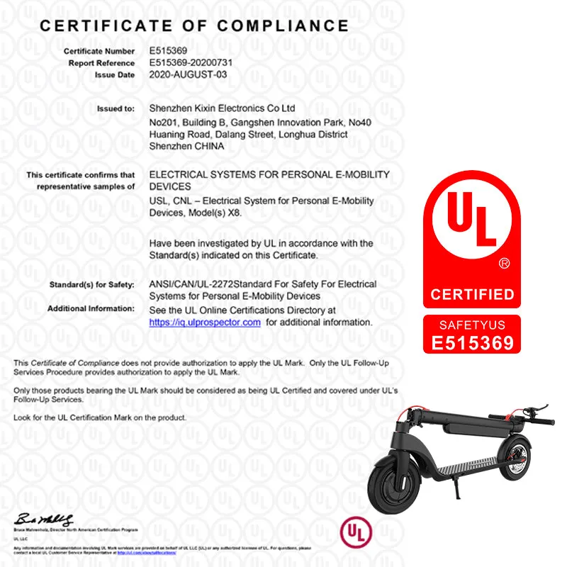 AOVO X8 elsparkcykel 36V löstagbart batteri 10Ah