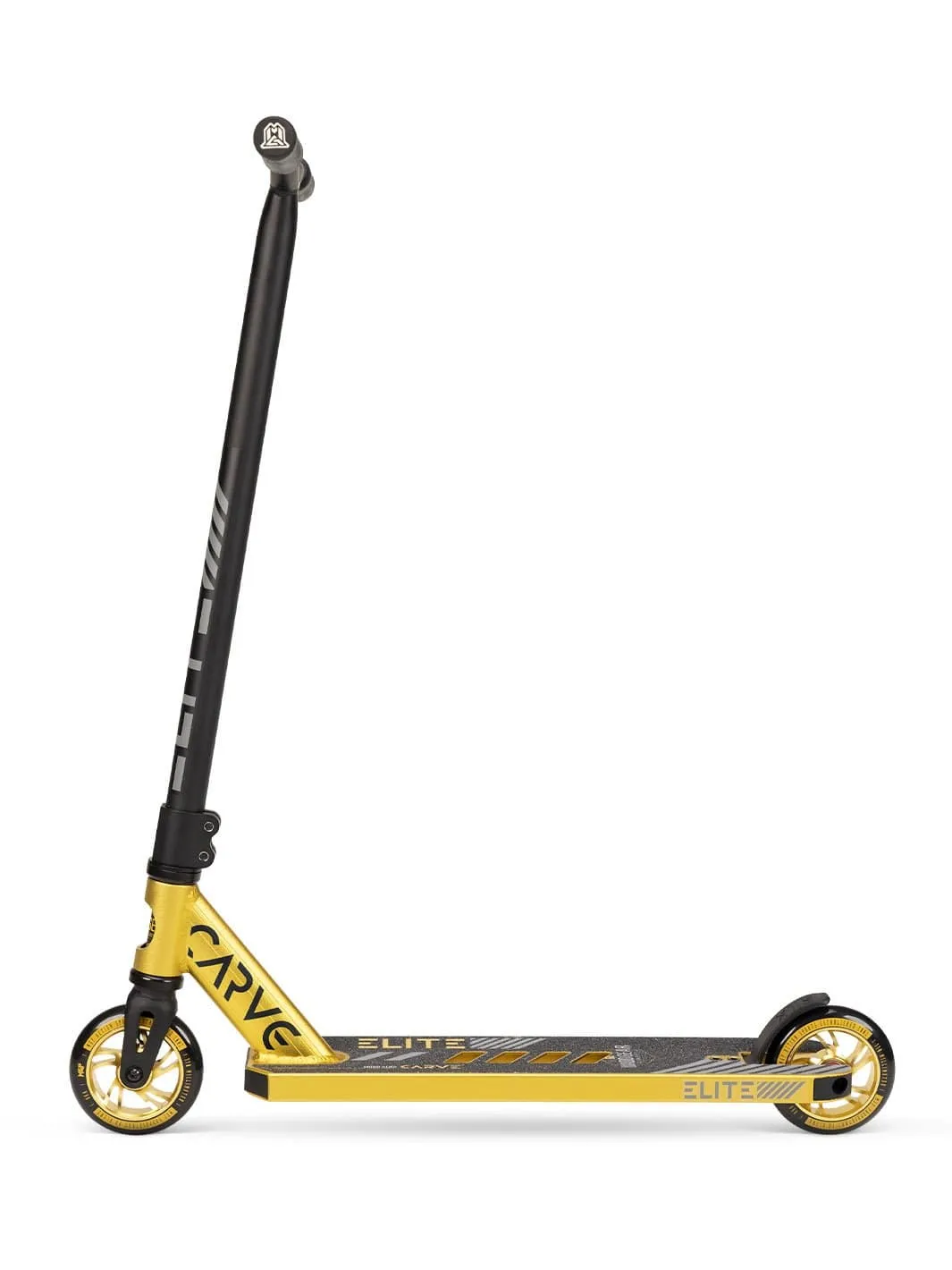 MGP Carve Elite tricksparkcykel svart guld lätt 100 kg