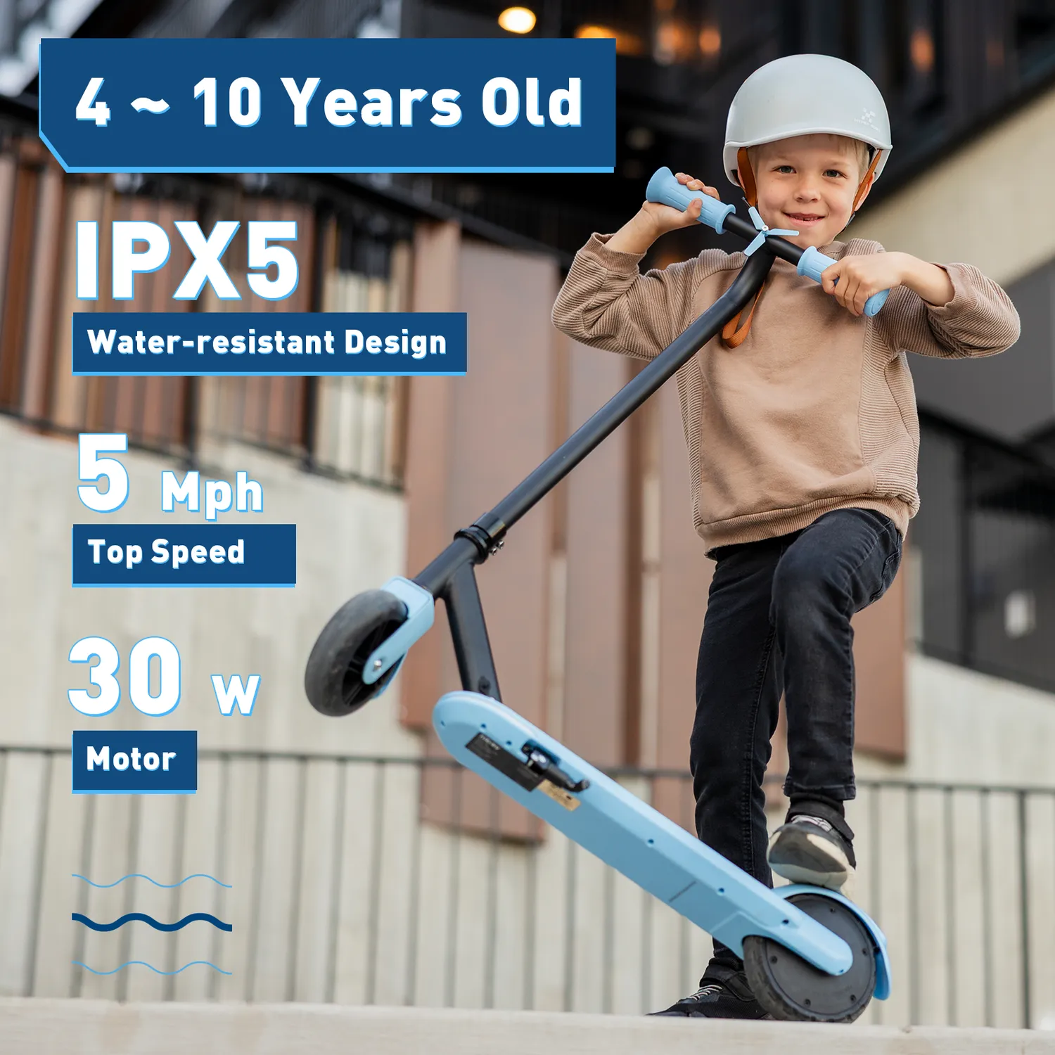 Hiboy ES1 elsparkcykel barn 4-10 år blå