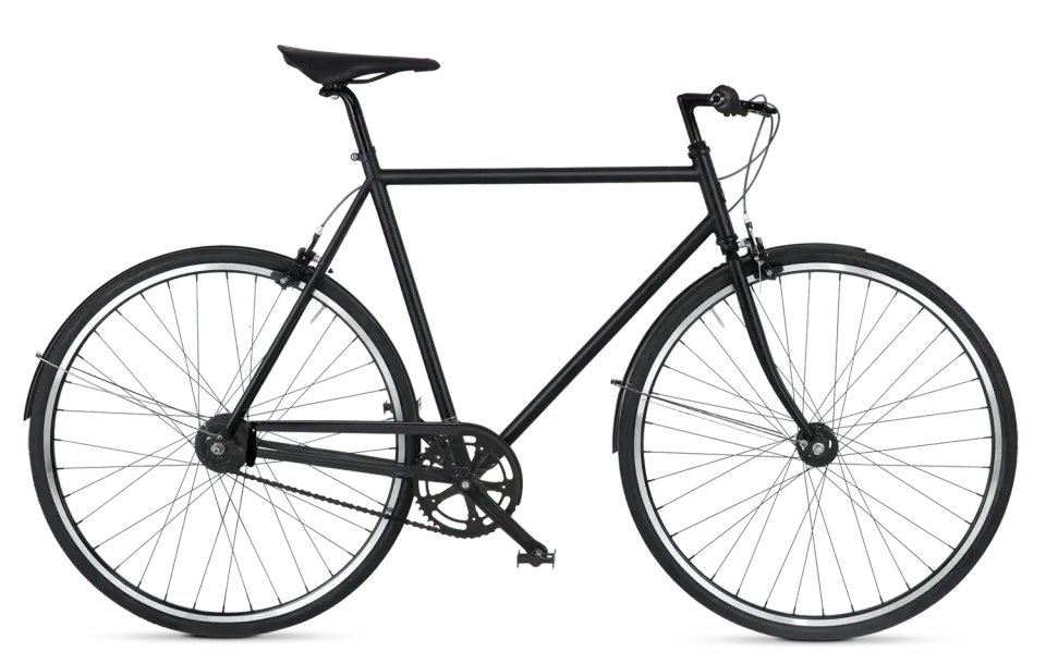 BikeID Diamond 7 sparkcykel mattsvart