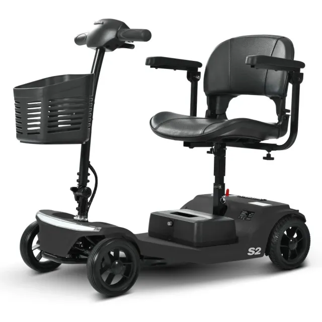 AOVO S2 elscooter svart hopfällbar promenad